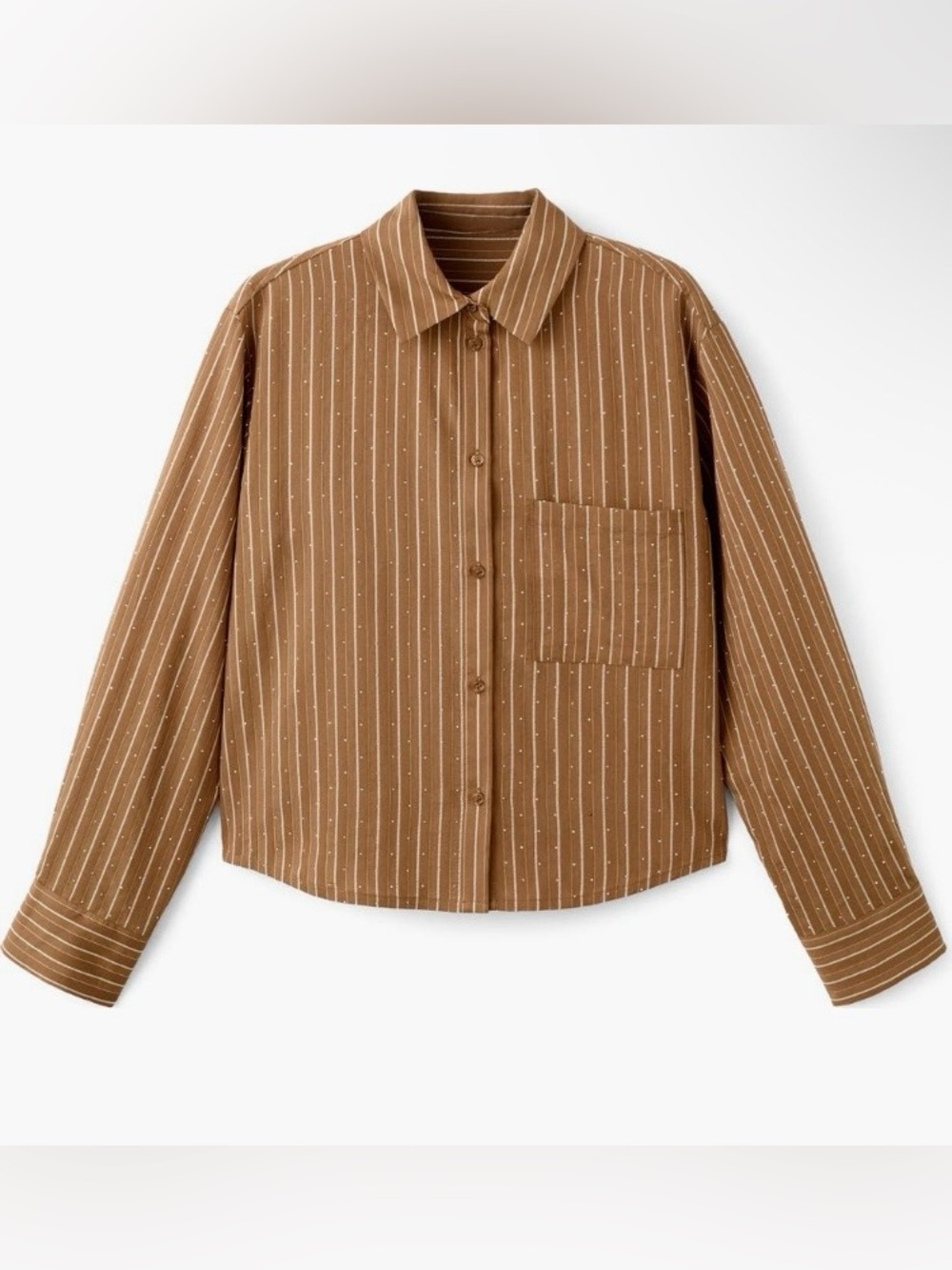 Mango Stripe Rhinestone Shirt